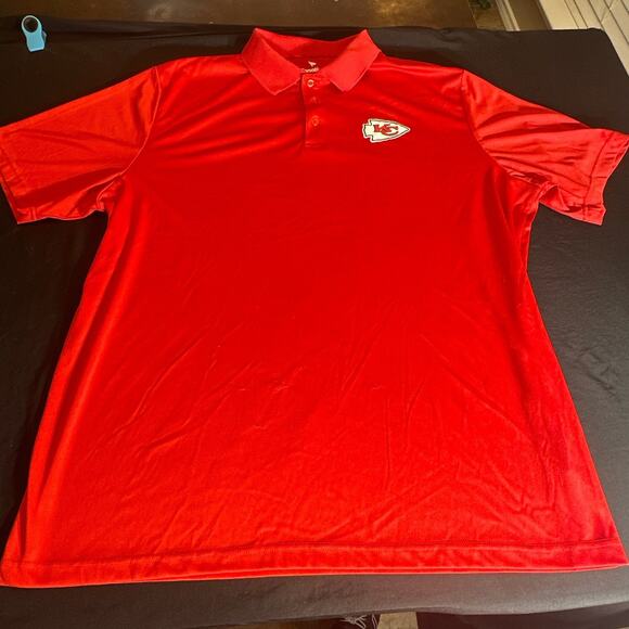Fanatics Kansas City Chiefs Red Polo Men’s Size 3XL - Picture 1 of 8